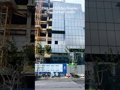 8 mm 12A/16A 8 mm vetro facciata muro tenda per edifici commerciali