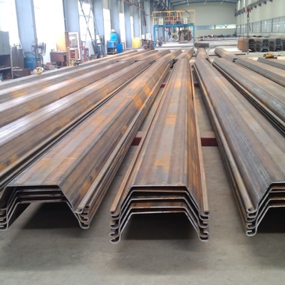 Larghezza d'acciaio 770mm delle palancole laminate a caldo a forma di U Az13-770 12 metri di lunghezza