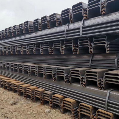 Larghezza d'acciaio 770mm delle palancole laminate a caldo a forma di U Az13-770 12 metri di lunghezza