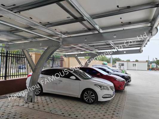Carport solare commerciale Bausatz per le strutture prefabbricate del Carport di PV dell'energia pulita dell'ombra