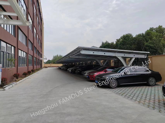 Carport solare commerciale Bausatz per le strutture prefabbricate del Carport di PV dell'energia pulita dell'ombra