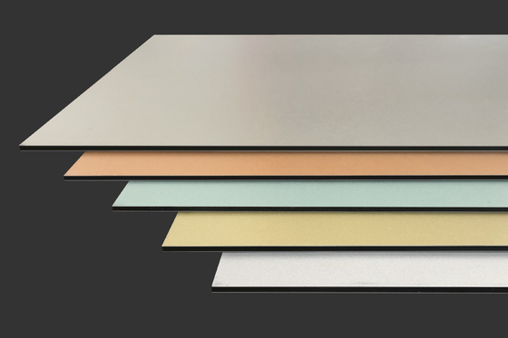 Rivestimento di alluminio di ACM ACP pannello lo strato di costruzione decorativo dello schermo del metallo della facciata