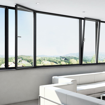 Struttura di vetro di alluminio di Windows del pannello del nastro moderno della facciata per costruzione