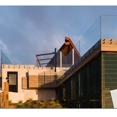Recinto di vetro Laminated Glass Balustrades della balaustra di alluminio all'aperto