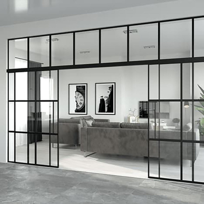 6 - pareti temperate personalizzabili spesse del divisore in vetro di 12mm con la porta facile installare