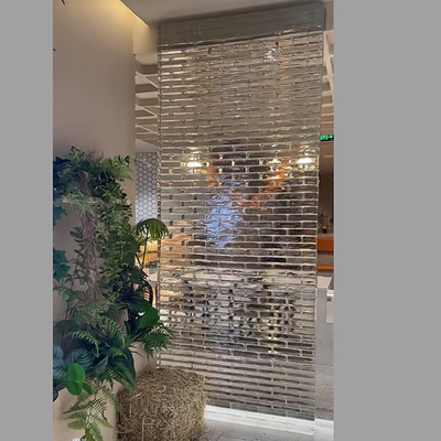 Blocchi di cristallo Decorazione di piastrelle di mosaico Parete divisoria Parete tenda in vetro massello