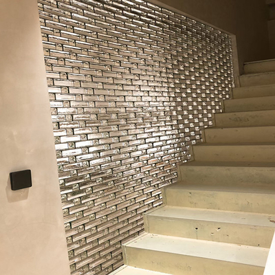 Bello trasparente intero corpo interno vetro mosaico per vetro a colori blocco piastrella cucina