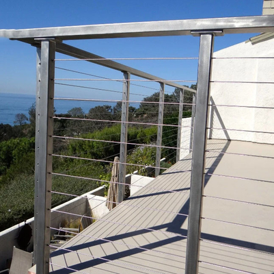 Balustrade per scale in alluminio montata a pavimento con spessore di vetro da 8 mm a 17,5 mm