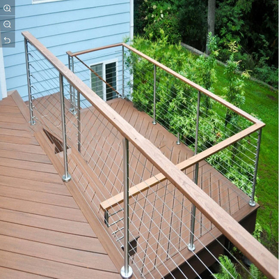 Balustrade per scale in alluminio montata a pavimento con spessore di vetro da 8 mm a 17,5 mm
