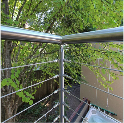 Balustrade per scale in alluminio montata a pavimento con spessore di vetro da 8 mm a 17,5 mm