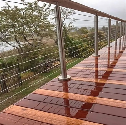 Balustrade per scale in alluminio montata a pavimento con spessore di vetro da 8 mm a 17,5 mm