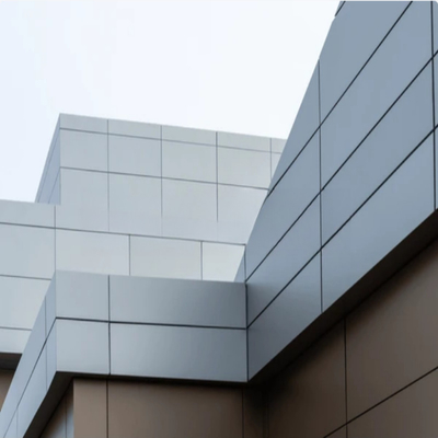 Pannello isolante di alluminio a colori metallici spazzolati e durevoli per edifici di lunga durata