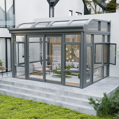 Creare uno splendido spazio esterno con una struttura in alluminio impermeabile casa di vetro solare