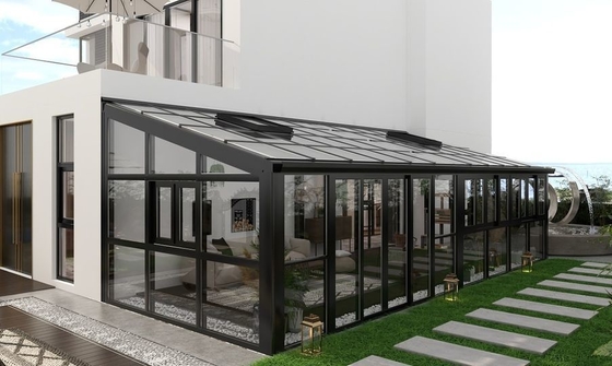 Creare uno splendido spazio esterno con una struttura in alluminio impermeabile casa di vetro solare