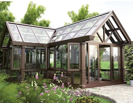 Dimensioni personalizzate Superficie liscia pannelli solari in vetro tetto camere solari per tende giardino solarium