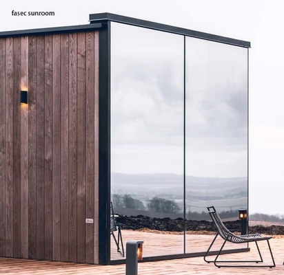AVeranda vetro di alluminio solare risparmio energetico con tetto personalizzato e vetro temperato