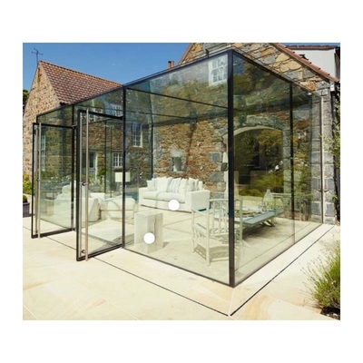 Four Seasons Sunroom esterno con doppia porta scorrevole e finitura rivestita in polvere liscia