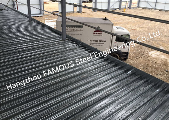 Decking composito del pavimento del metallo di 0.8mm-1.2mm per la multi costruzione ISO9001 del piano
