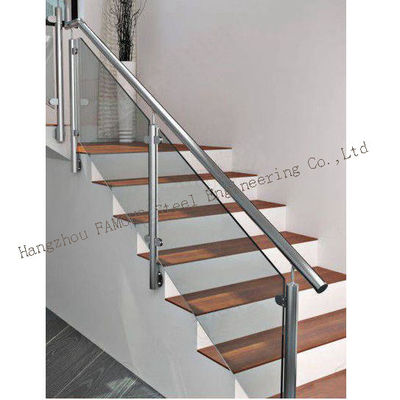Balaustra di vetro del corrimano di alluminio di pagina 62x102mm che anodizza