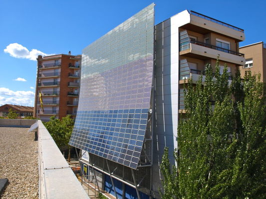 Il PV BIPV colorato di vetro Photovoltaics integrato costruzione AR ha ricoperto