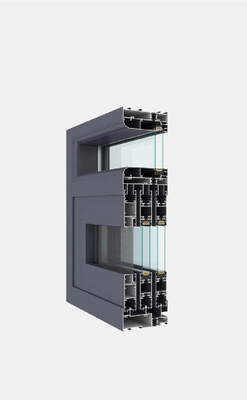 Impatto di alluminio Windows scorrevole di uragano della rottura termica con doppio vetro