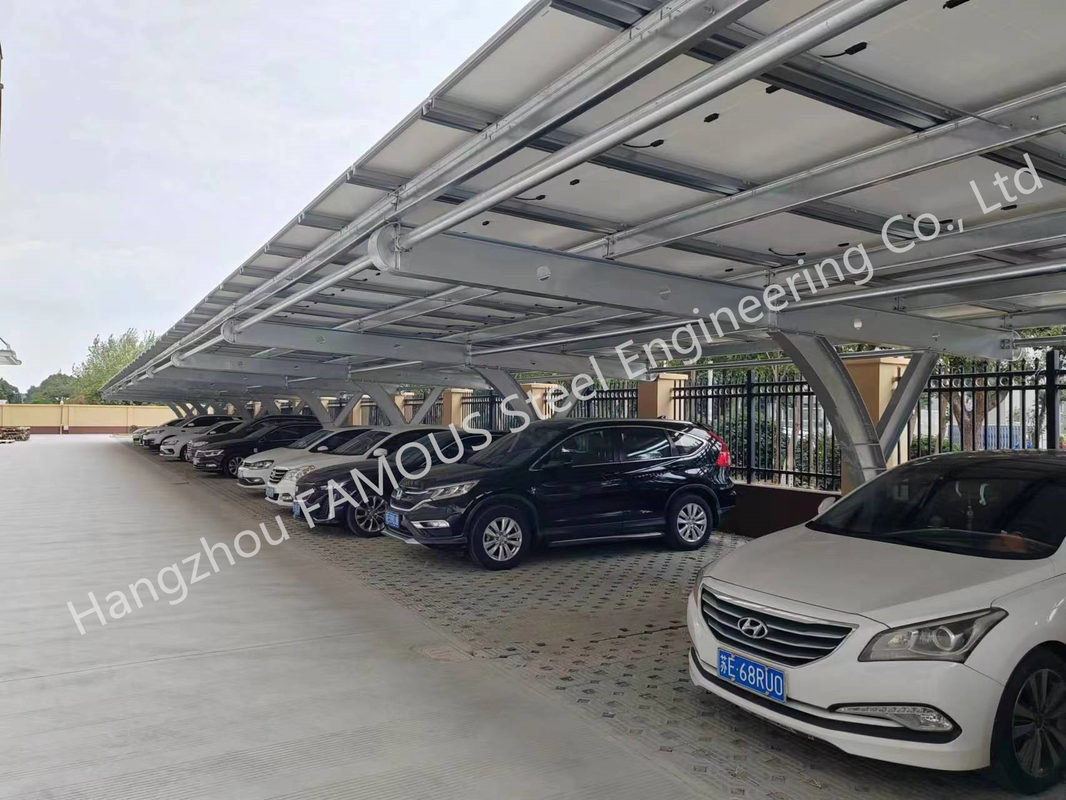 Carport solare commerciale Bausatz per le strutture prefabbricate del Carport di PV dell'energia pulita dell'ombra