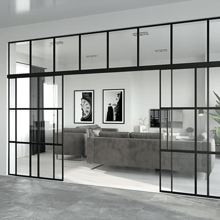 6 - pareti temperate personalizzabili spesse del divisore in vetro di 12mm con la porta facile installare