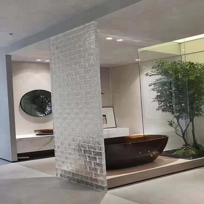 Muro ufficio interno vetro facciata tenda mosaico piastrelle per il bagno colore mattoni di vetro