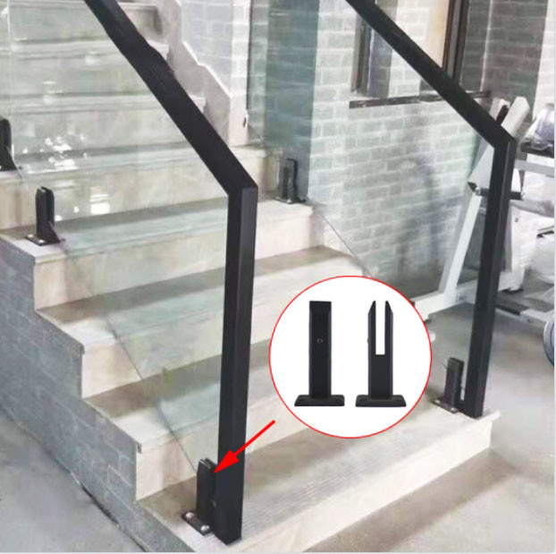 900mm 1100mm maniglie per scale con colori di vetro ultra trasparenti per prestazioni durature