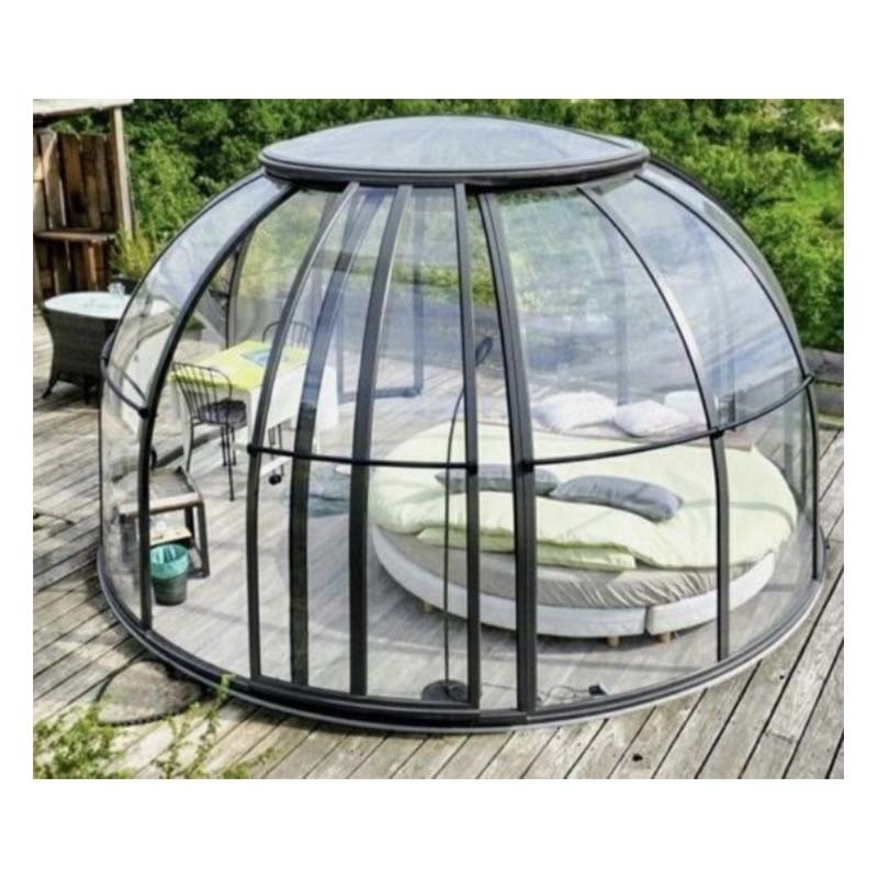 Four Seasons Sunroom esterno con doppia porta scorrevole e finitura rivestita in polvere liscia