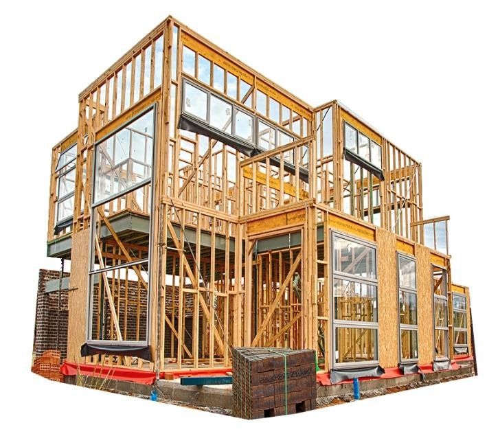 Case di legno d'acciaio modulari pre fabbricate della luce di porta del PVC con il pannello isolato strutturale